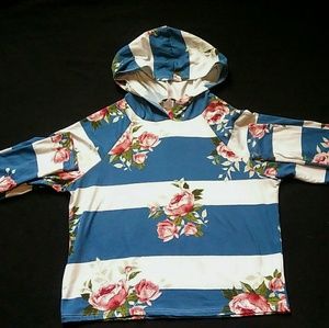 BEWARE Crop Top Hoodie